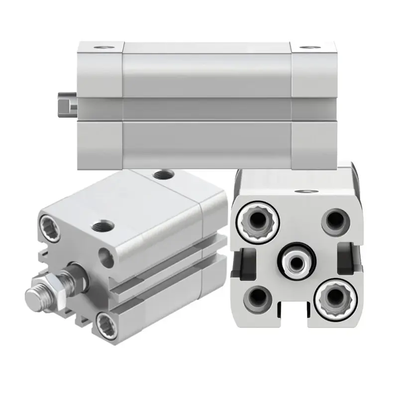 ADN ISO21287 Standard Magnetic Square Cylinder With Magnet And Rubber Buffer