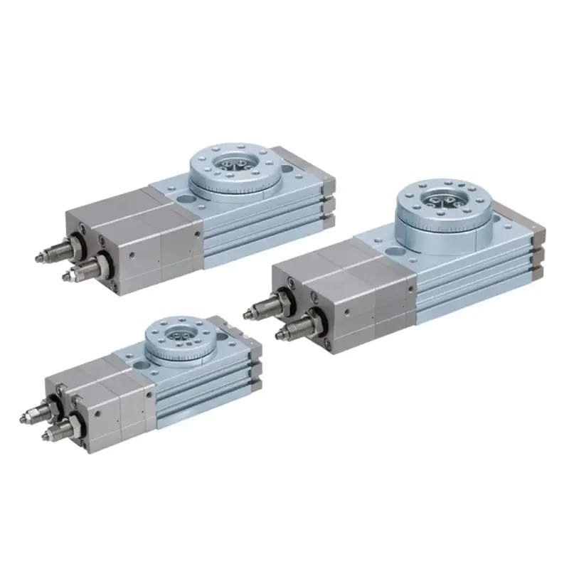MSZ Series Pneumatic Double Acting Cylinder 3 Position Rotary Actuator Table